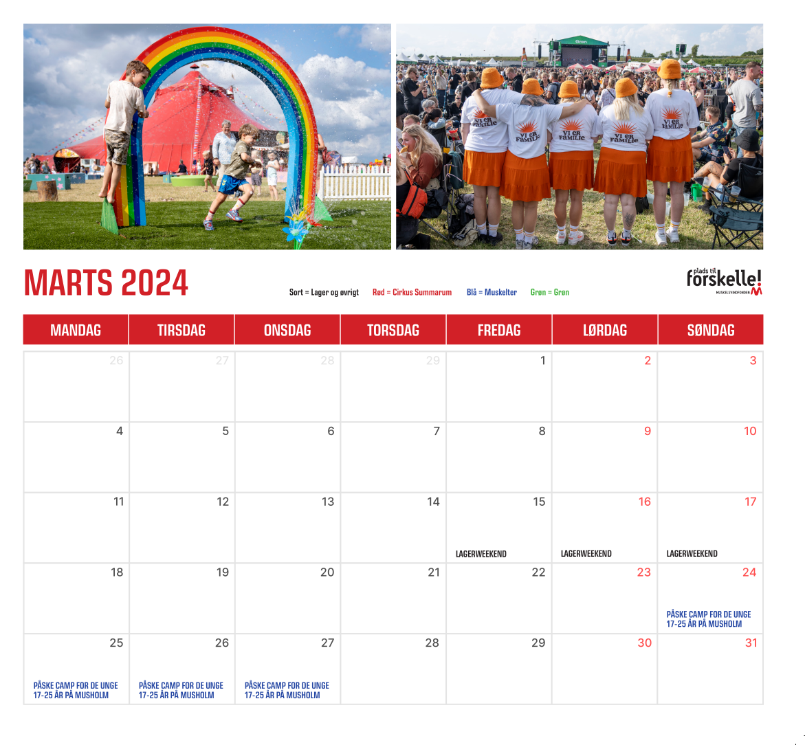 Marts kalender